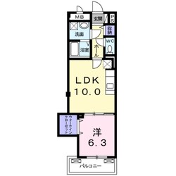 平野駅 徒歩4分 2階の物件間取画像